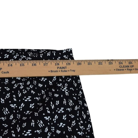 Chico's Brigitte Line Print Wide Leg Crop Pants Size 3.5 Petite (18) Pull On - Picture 4 of 8